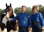 Bob and Susan Wood with Shadowman